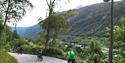 syklister på veien fra Rjukan