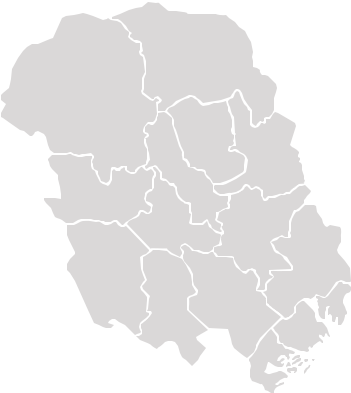 Kart over Telemark